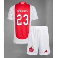 Ajax Steven Berghuis #23 Hjemmebanesæt Børn 2024-25 Kortærmet (+ Korte bukser)